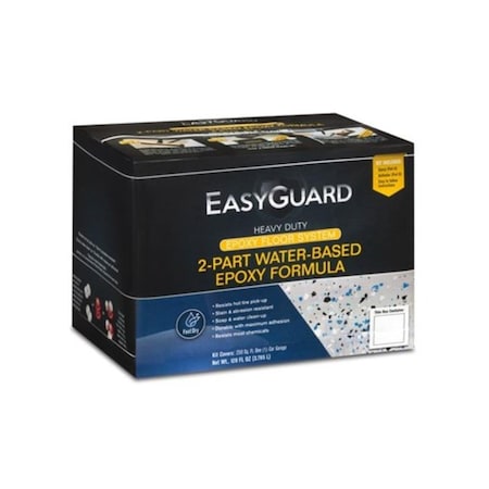 Gourmetgalley 1 gal Semi-Gloss Garage Floor Epoxy Paint Coating Kit Gray GO3856642